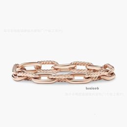 Diseñador DY Designer Moda de alta calidad Luxury David Yurma Bracelets Joya Pulsera Simple y elegante Ring Popular tejido Twisted Ring David Bracelet 6475