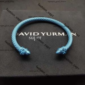 Dy Designer Jewelry Bangle David Yurma Bracelet X 7 mm Bracelet pour femmes Bracelet pour hommes de haute qualité Station de câble Cable Corde Contrace Chrome Bracelet 518