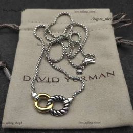 Dy hombres anillo David yurma anillos para mujer joyería de diseñador plateado collar dy hombre joyas de lujo mujeres hombre de chico dama de regalo de regalo High Quali 7150