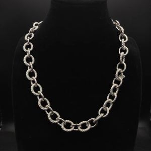 Dy collier designer pour hommes bijoux en acier inoxydable argent rétro vintage bijoux pour hommes colliers de luxe homme chaîne fête d'anniversaire cadeau d'anniversaire livraison gratuite