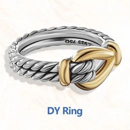 DY Perle Diamants Bague pour Femmes Designer De Luxe Haute Qualité Bijoux Fête De Fiançailles Saint Valentin Cadeau Hommes Personnalisé dy Bague En Gros