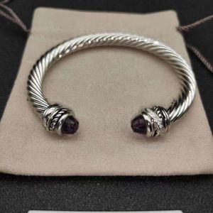 Dy Trendy Retro Style David Yurma Sier Bracelet Simple Designer Jewelry for Men Women 3275