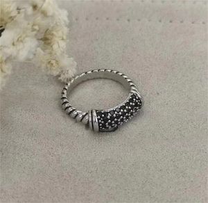 Dy gedraaide band vergulde gouden ringen voor dames designer sieraden ring nieuwe hoogwaardige luxe bruiloft stalen paar geschenken dy ring vintage zh144 E4