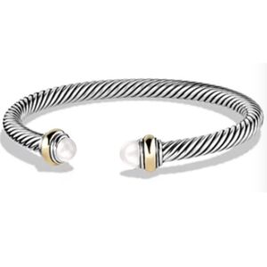 DY Twisted Armband Klassieke luxe armband speciaal ontworpen voor vrouwelijke ontwerpers Sieradenarmband Tweekleurige dames titanium stalen kabelarmband Minnaararmband