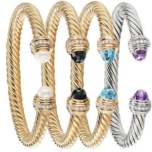 Bracelet torsadé bracelet classique Bracelets de luxe Designer pour femmes bijoux de mode Gol