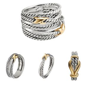 Dy Twisted Wedding Rings Opulence Abordable Expédition rapide Bijoux de créateur luxueux pour femmes Gift Ring