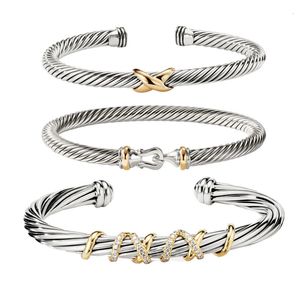 Dy Womens Bracelet Bracelet 1 Série de câbles de la station de haute qualité Série Retro Ring Ring Pendant Punk Jewelry 240131