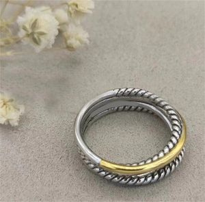 Dy damesringen designer trouwring vergulde gouden sieraden voor mannen ringen voor vrouwen alledaagse bijoux de luxe niet-aantastende topkwaliteit luxe ring kerstcadeaus zh144 E4