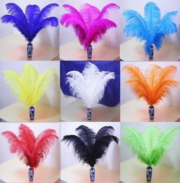 Plumas de avestruz teñidas, plumas esponjosas blancas y negras, plumas de avestruz, adorno de boa, fiesta de boda, escenario, decoración navideña para el hogar, pluma artesanal 8194063495