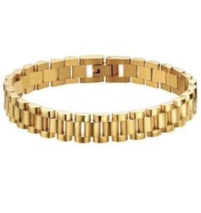 Dylam Jewelry No MOQ Luxury Watch -riem 18K Gold Pells Stalen sieradenarmband voor mannen en vrouwen52927681586704
