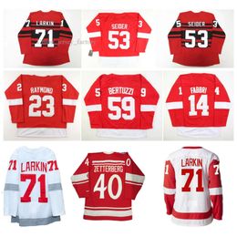 Maillot de hockey des Red Wings Dylan Larkin Detroit Moritz Seider Lucas Raymond Alex Nedeljkovic Tyler Bertuzzi Pius Suter Zadina Reverse Retro Win 9926