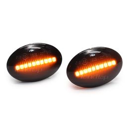 Streamer LED dynamique Tourner Signal Light Side Marker Lamp Amber pour Fiat 500 500C 500L pour Abarth 500 Ford Lancia Mirror Indicator