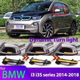 Signal de virage dynamique clignotant lampe à lumière de rétroviseur de rétroviseur séquentiel pour la série BMW i3 I3S 2014-2018