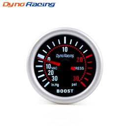 Dynoracing 2 ''52mm Universele Rook Len Turbo Boost Gauge PSI Pointer Boost Gauge 12V LED Digitale Gauge meter Auto meter 281t