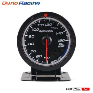 Dynoracing 60 MM Auto Olie Temperatuurmeter Rood Wit Verlichting 50-150 Celsius Olie Temp Gauge Auto Meter met sensor BX101470229S