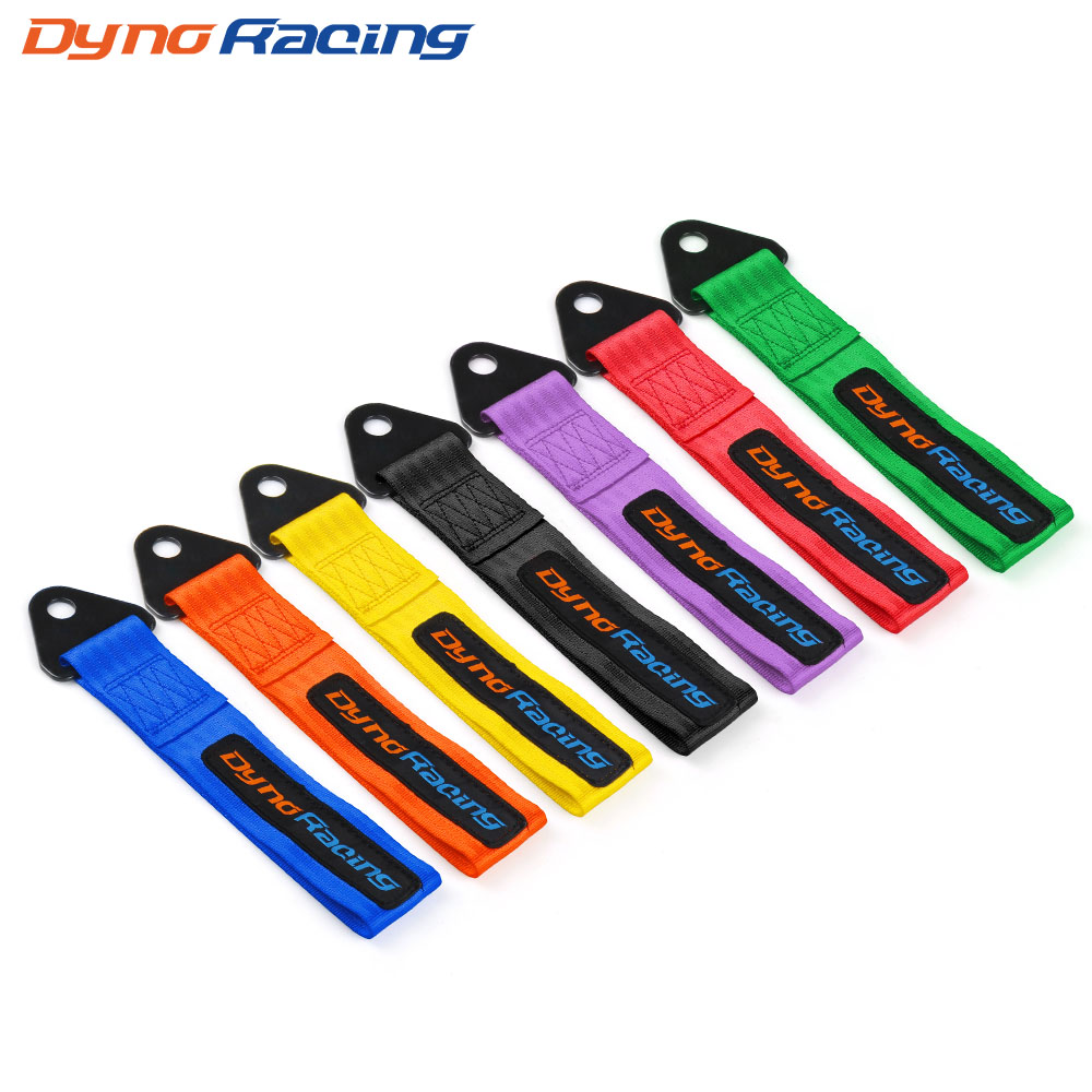 Dynoracing Tow Strap High Strength Nylon trailer Tow Ropes Racing Car Universal Tow Eye Strap/ Towing Bars/Bumper Trailer