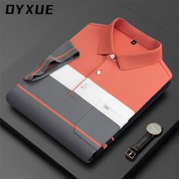 DYXUE Merk Top Polo's met korte mouwen Business Luxe Soft Tops Polo T-shirts voor mannen Koreaans Katoen Zomer Designer Pocket 220504