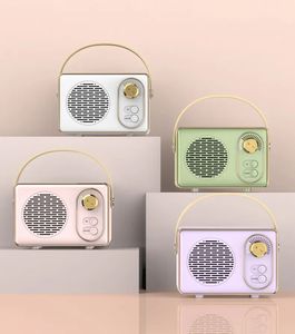 DZ-004 Rétro Bluetooth Haut-parleur Portable Lecteur audio sans fil Son HIFI 360 ° Stéréo Surround Vintage Sound Music Box dans la boîte de vente au détail