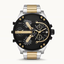 DZ Watch Mr Daddy 2 0 Chronograph Two-Tone Inneildless Steel Watch DZ7459 2019