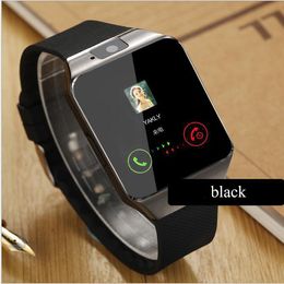 Dz09 Smart Watch Wrisbrand Android Iphone Sim Téléphone portable intelligent État de veille Montres téléphoniques avec emballage