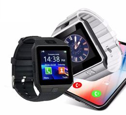 DZ09 Smart Watch voor Android -telefoons Bluetooth Oproep Telefoon Heken Touchscreen Card Ondersteuning Geheugenkaarten 7538547