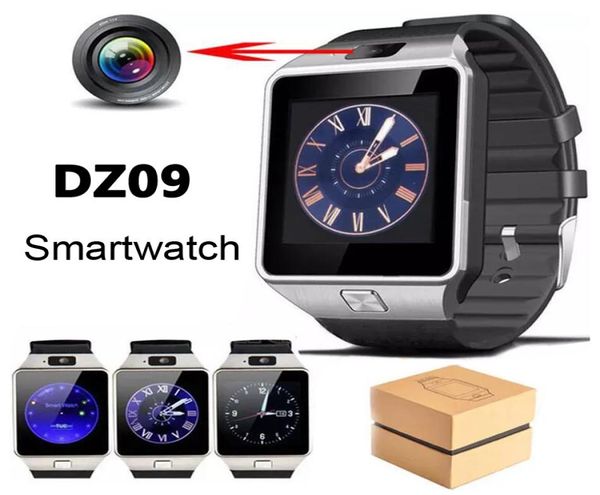 DZ09 Montre intelligente GT08 Montres Bracelet Montre Android Smart SIM Intelligent GSM Téléphone portable État de veille Smartwatch avec vente au détail Pa7718992