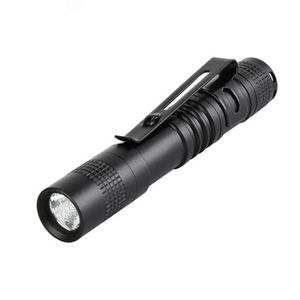 DZ5 Mini Pen Light Q5 250lm LED Flashlight Antorcha Luz de bolsillo 1 Modos de interruptor Lámpara de luz para acampar al aire libre