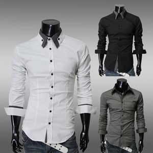 E-Baihui 2021 tendance hommes à manches longues chemises décontractées simple boutonnage hommes chemise ajustée hommes approvisionnement en gros ST601