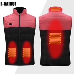 E-baihui mannen vrouwen outdoor winter verwarmd vest 4 zone USB verwarming vest Infrarood verwarming jas thermische skiën fietsen vissen kleding