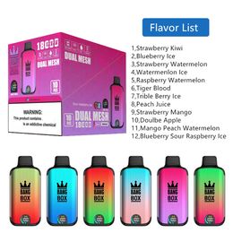 E Cigarette bangBox puff 18000 vapes jetables Hifancy puff 15000 Puff 16000 Vape bobine de maille cigarette électronique puffbar vaper 26ml chariot 850mah rechargeable