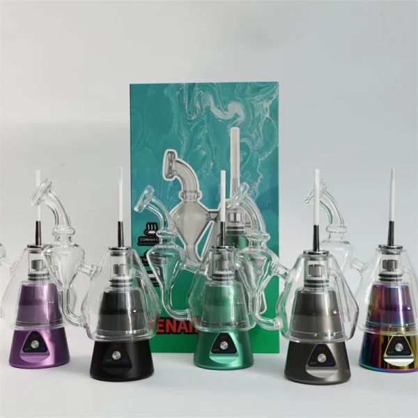 E Verre de cigarette Kit de bang de shiisha Tower E Drilling Machine Vaporisateur cire Dab Dab Machine de recyclage