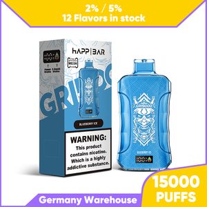 Cigarrillo electrónico vape pluma desechable puff 15000 15k caja vap 5% precargado listo para fumar 12 sabores 20 ml 650 mah ecigs recargables