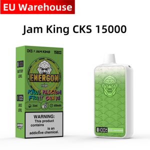 E-sigaretten wegwerp vape puffbar 15K Jam King CKS ENERGON 15000 24 ml E-vloeistof sap smaak Wegwerp E-sigaret LED-scherm USB-C Opladen