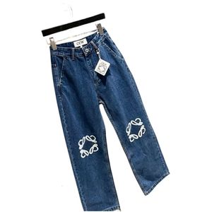 E Designer topkwaliteit mode voor vrouwen mannen klassiek correcte kruising herfst winter nieuwe dames losse en comfortabele jeans