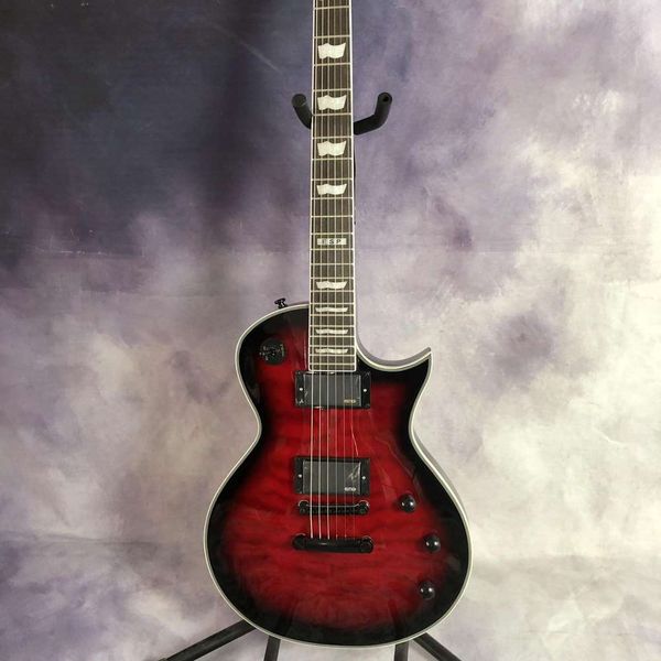 E eclipse qm Voir à travers la guitare électrique de Sunburst Black Cherry B Stock Rapide Livraison