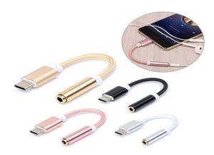 E-EDC USB Type C tot 3,5 oortelefoonadapter Type-C tot 3,5 mm hoofdtelefoon AUX O Cable Converter voor Xiaomi 6 LetV LE 24245367