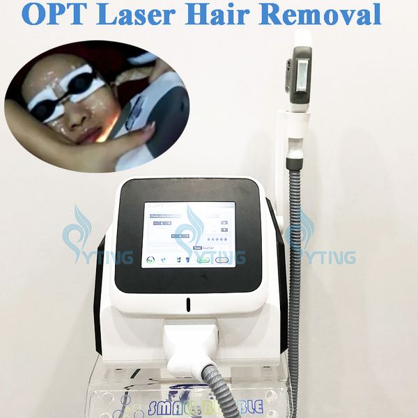 E-light OPT IPL RF Laser Machine Rajeunissement de la peau Épilation permanente Supprimer le traitement de l'acné veineuse