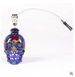 Bongs en verre de narguilé de crâne de couleur de nouvelle personnalité E