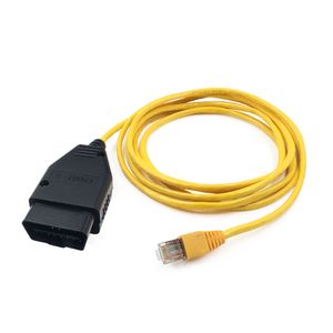 Cable E-SYS ENET para BMW serie F ICOM OBD2 Cable de diagnóstico Ethernet a ESYS datos OBDII codificación herramientas de datos ocultos diagnóstico de coche