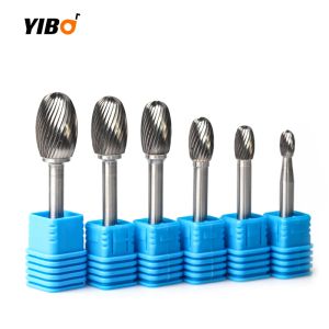 E Type Point Burr Die Grinder Abrasifs Head Drill Milling Bit Turving Bit Tools Tungsten Carbide Rotary File Outils