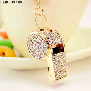 E Whistle Keychain Accessoires Sac Purse Spendant Metal Diamond Luxury Keches Charms Boyfriend Gift Llaveros Kawaii YS053