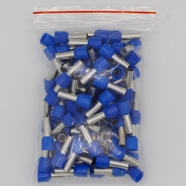 E10-12 TUBE Terminaux isolés isolés 10 mm2 Câteur de câble 100pcs / emballage isolant connecteur de borne de serti