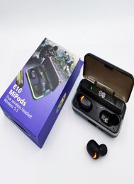 E10 TWS Wireless oortelefoons Bluetooth -hoofdtelefoon 9D Stereo Sports Ear Buds Gaming Headset met microfoon Power Bank -functie5629727