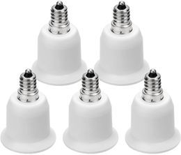 LED-basis E12 tot E26 E27-adapter - Converteert de kroonluchteraansluiting om te passen op uw lampbases met mediumhouder