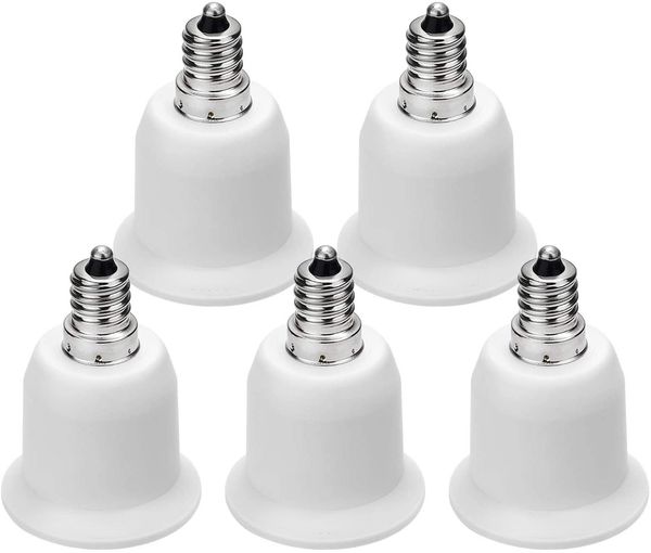 Adaptateur E12 à E26 E27 de LED - Convertit la prise de lustre pour adapter vos bases de lampe de support de support