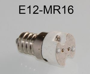 Portalámparas convertidor de base de lámpara LED E12 a MR16