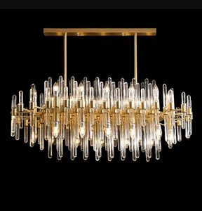 E14 LED Art Deco Postmodern kroonluchter zilveren kristal goud ronde ovale designer verlichting glans voor foyer eetkamer