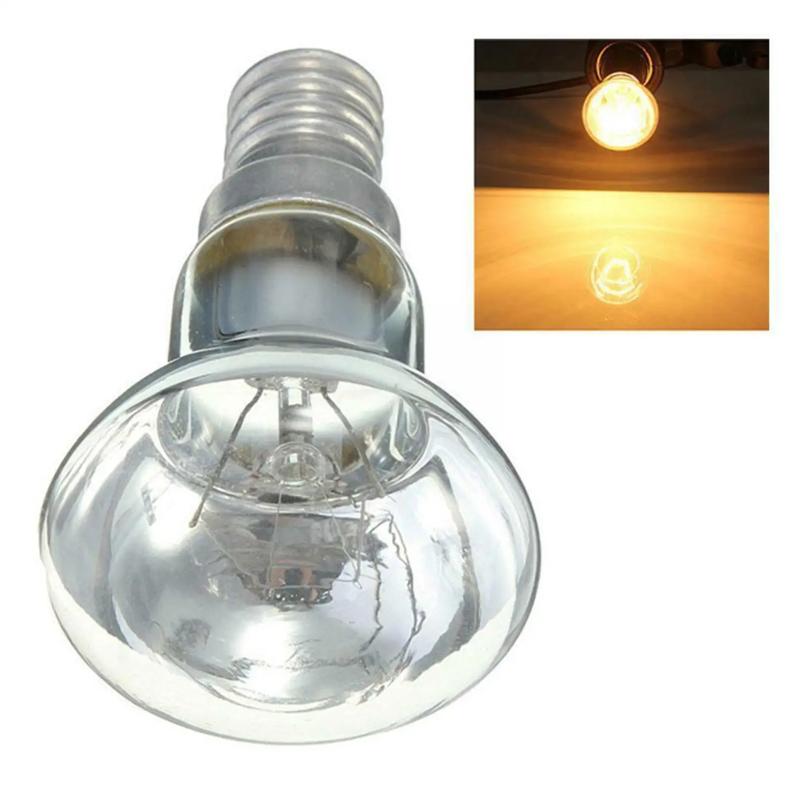 E14 R39 25W Remplacement de la lampe de lave Vis de projection de lampe en ampoule à incandescence Reflecteur clair Éclair
