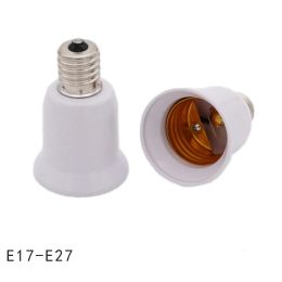 E17 Lámpara de lámpara E17 a E27 Halógeno LED CFL Lámpara Adaptador de lámpara