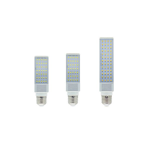 E26 G24d 2 broches 12W Plug in Ampoule LED rotative PL horizontale encastrée 9W équivalent faisceau de 180 degrés blanc chaud 3500K blanc froid 6500K Oemled